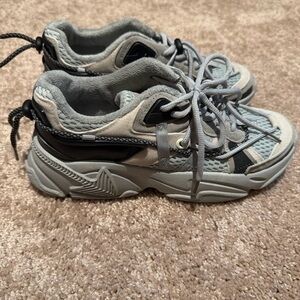 Chunky Designer-Inspired Dad Sneakers Gray Platform Trainers Women’s EU 39